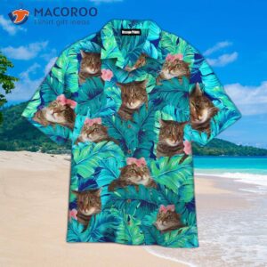 cat tropical hawaiian shirt 1