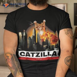 Catzilla – Funny Kitty Tshirt For Cat Lovers To Halloween