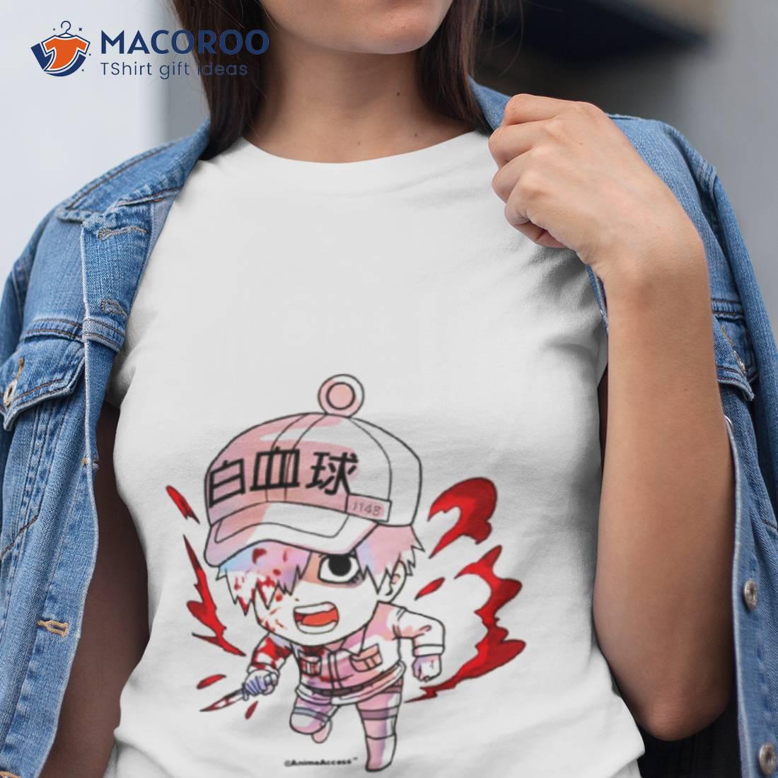 Cells At Work Chibi White Blood Cell Hataraku Saibou Shirt Cells At Work Chibi White Blood Cell Hataraku Saibou Shirt