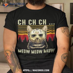 ch meow scary friday costume halloween cat shirt halloween candy jar ideas tshirt