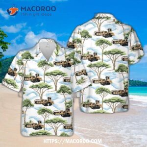 Chain Trencher Construction Equipment Hawaiian Shirt