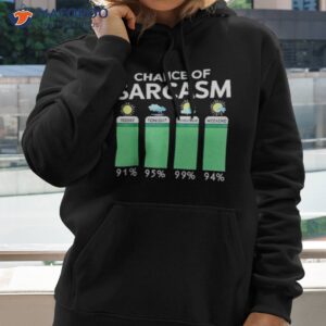 chance of sarcasm weather shirt hoodie 2