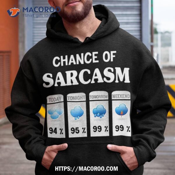 Chance Of Sarcasm Weather Shirt