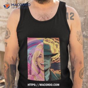 cheap artwork margot robbie and cillian murphy barbie poster shirt tank top