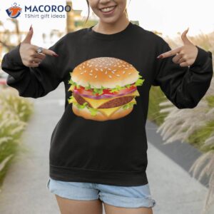 cheeseburger hamburger burger funny food halloween costume shirt sweatshirt