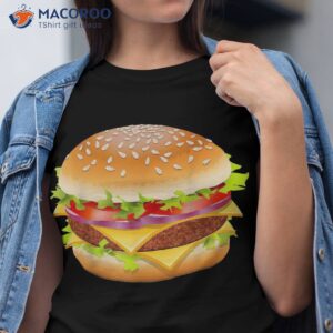 cheeseburger hamburger burger funny food halloween costume shirt tshirt