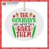 Chef Funny Cute Christmas Ceramic Ornament