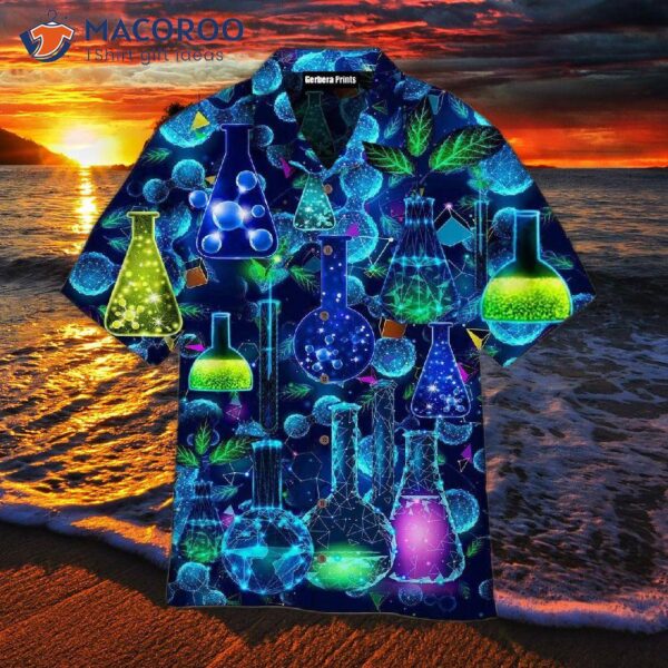 Chemistry Neon Hawaiian Shirt