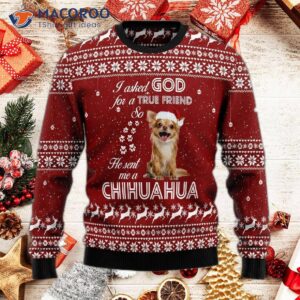 Chihuahua’s True Friend Ugly Christmas Sweater