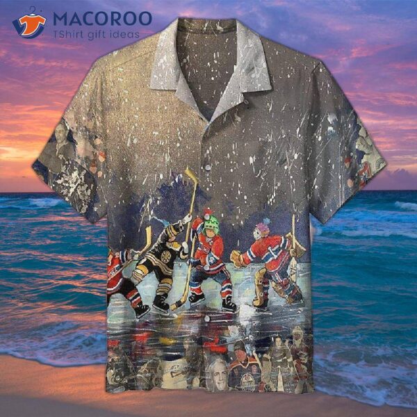 Children’s Memory Hockey In The Cold Hawaiian Shirt