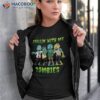 Chillin With My Zombies Halloween Boys Kids Funny Shirt