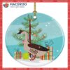Chinese Goose Christmas Ceramic Ornament