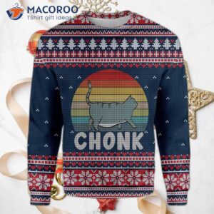 Chonk Cat Ugly Christmas Sweater