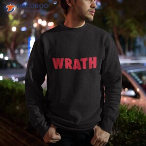 christian halloween shirt seven deadly sins wrath costume sweatshirt