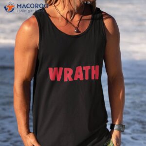 christian halloween shirt seven deadly sins wrath costume tank top