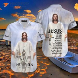 Christian Jesus Easter White Hawaiian Shirts