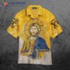 Christian Orthodox Jesus Gold Hawaiian Shirts