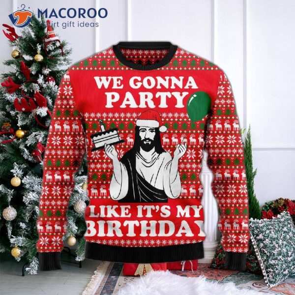 Christian Party Ugly Christmas Sweater