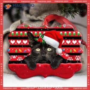christmas black cat funny xmas decor tree hanging metal ornament cat lawn ornaments 2