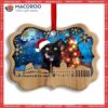 Christmas Black Cat Happy Xmas Light Santa Claus Decor Tree Hanging Metal Ornament, Kitten Ornaments