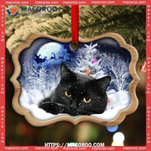 christmas black cat love xmas light decor tree hanging metal ornament hallmark cat ornaments 1