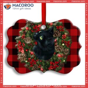 christmas black cat meowy catmas metal ornament cat ornaments for christmas tree 0