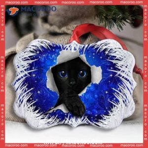 christmas black cat xmas decor tree hanging metal ornament personalized cat ornaments 2