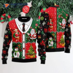 Christmas Cardigan And Ugly Sweater