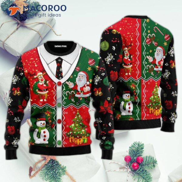 Christmas Cardigan Ugly Sweater