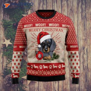 Christmas Dachshund Dog Ugly Sweater