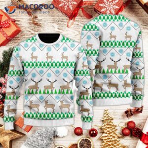 Christmas Deer Tree Ugly Sweater