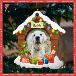 Christmas Dog House Custom-shaped Photo Acrylic Ornament