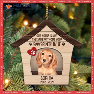 Christmas Dog House-shaped Custom-shaped Photo Acrylic Ornament