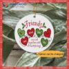 Christmas Flat Personalized Ceramic Ornament