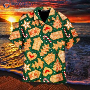 Christmas Gingerbread And Sweets Pattern Hawaiian Shirts
