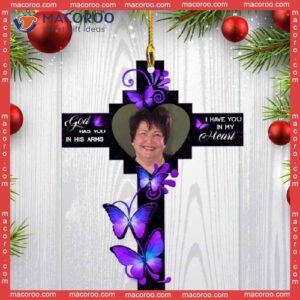 Christmas God Has You In His Arms Custom-shaped Photo Acrylic Ornament