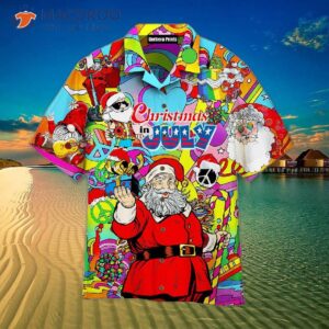 Christmas Hippie Santa Clause In July Hawaiian Shirts