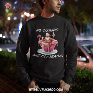 christmas in july no cookies just cocktails summer flamingo shirt sweatshirt