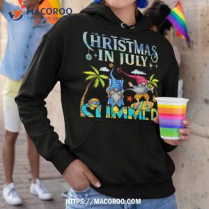 christmas in july santa beach summer float xmas shirt hoodie