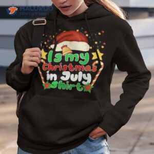 christmas in july santa hat summer beach vacation xmas shirt hoodie 3