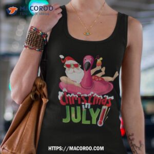 christmas in july shirt funny santa summer beach vacation shirt tank top 4