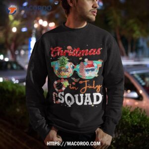 christmas in july squad funny summer xmas shirt sweatshirt