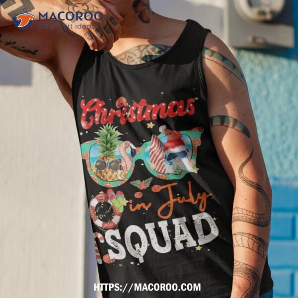 Christmas In July Squad Funny Summer Xmas Shirt