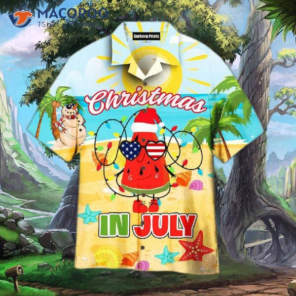 Christmas In July Sunglasses Usa Yellow Hawaiian Shirts