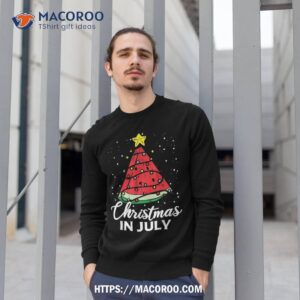 christmas in july watermelon summer xmas shirt sweatshirt 1