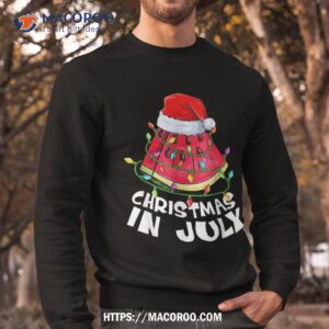 christmas in july watermelon xmas tree summer kids shirt sweatshirt 2