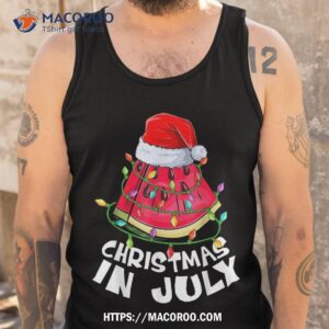 christmas in july watermelon xmas tree summer kids shirt tank top 2