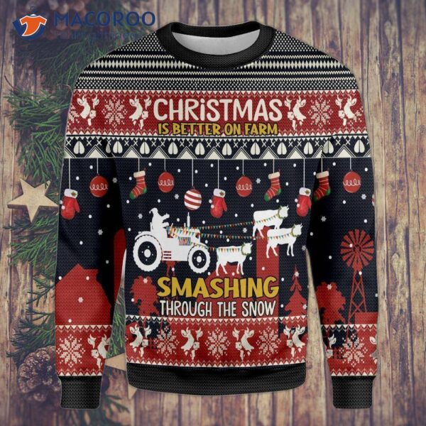 Christmas Is Better On The Farm With An Ugly Sweater.