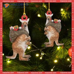 Christmas Kangaroo-shaped Acrylic Ornament