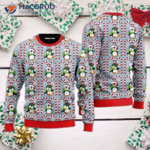 Christmas Penguin With Candy Ugly Sweater